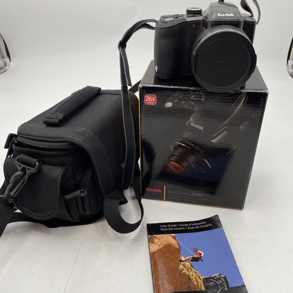 Kodak EasyShare Digital Camera Z981 14.0MP 26x Zoom+Battery+Manuals+Case